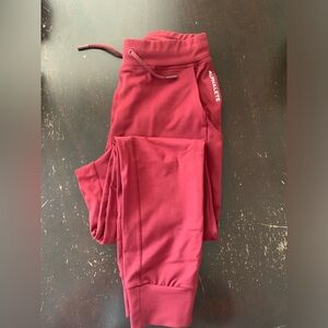 Alphalete Premium V2 Joggers: Burgundy